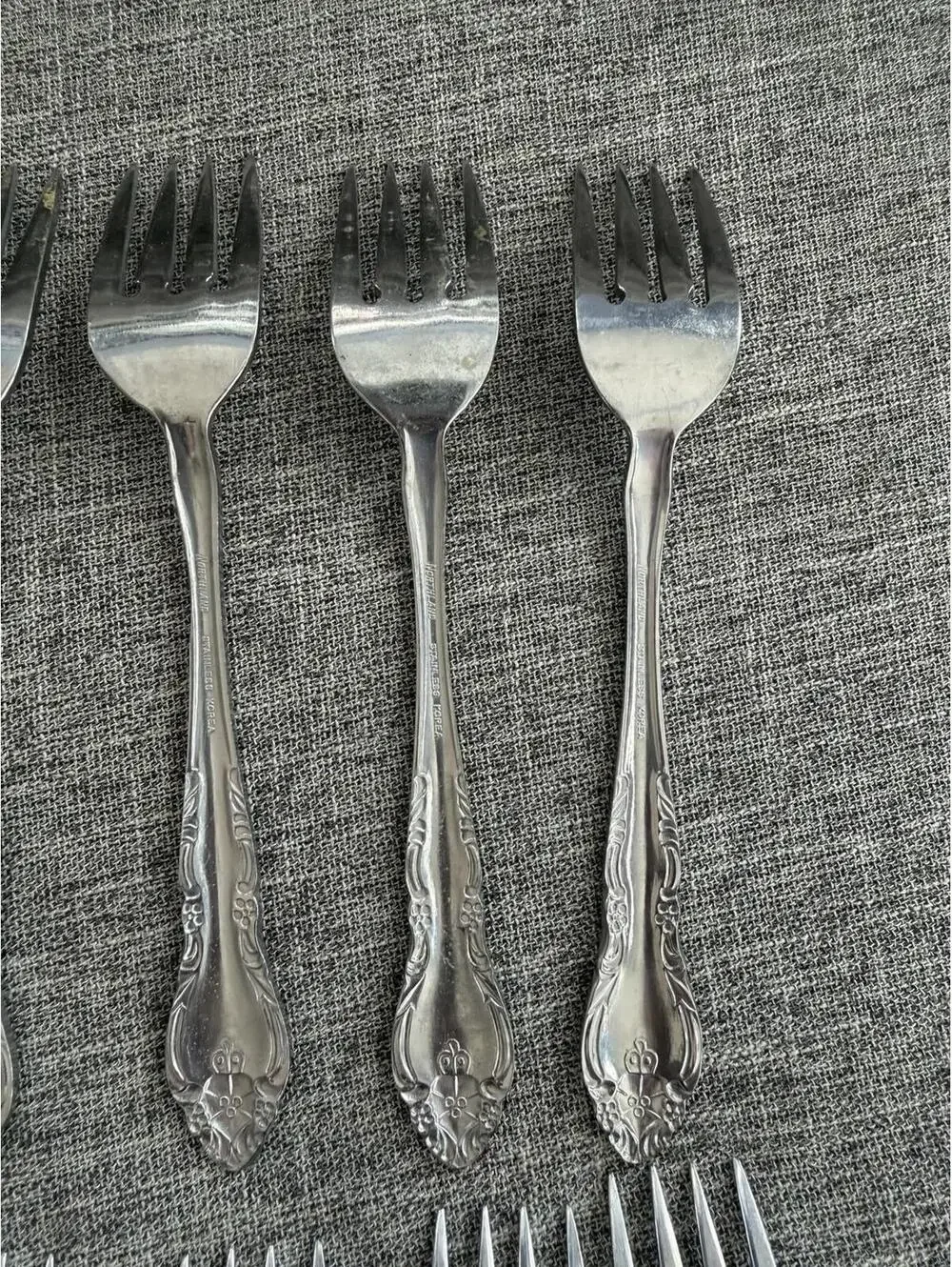 Oneida Northland Stainless Steel Malmaison Salad Fork Set Of 12